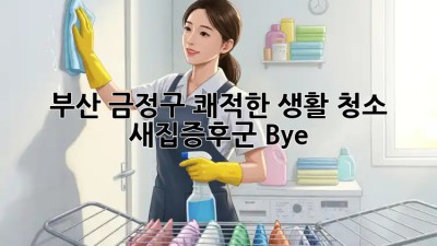 부산 금정구 쾌적한 생활 청소🧹: 새집증후군 Bye!